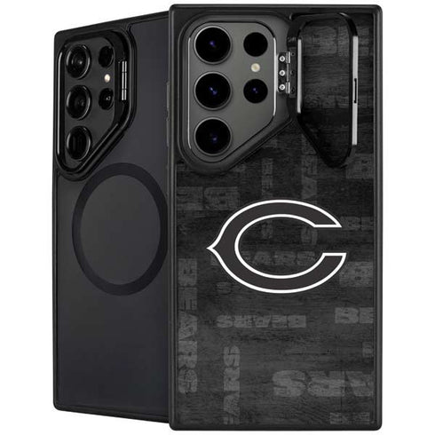 NFL Chicago Bears Black & White Galaxy S25 Ultra Kickstand Case